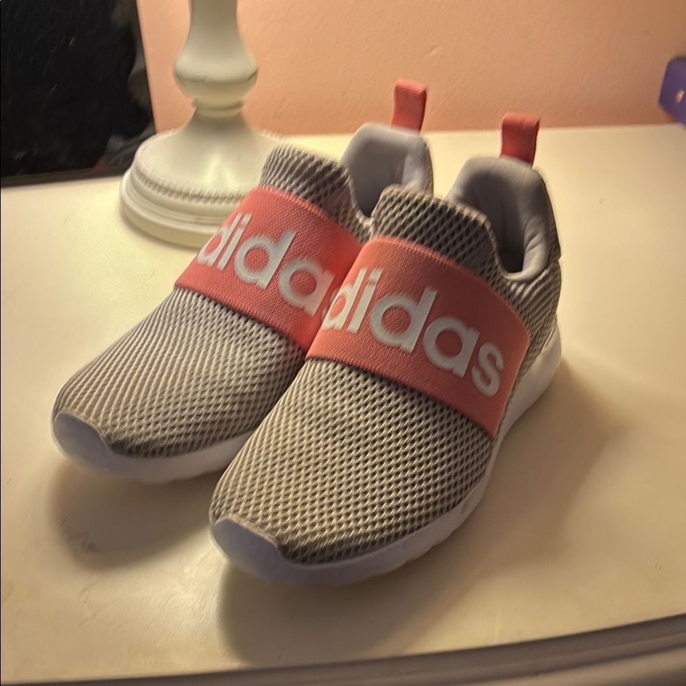 Adidas Kids Sneakers - Coral and Gray